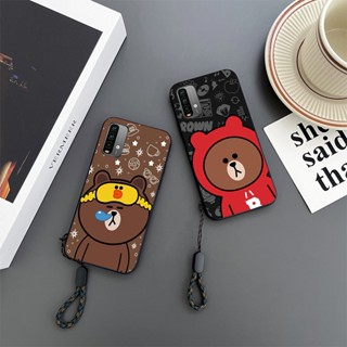 เคสโทรศัพท์มือถือ กันกระแทก ลายการ์ตูนหมีบราวน์ สําหรับ Xiaomi Redmi Note 4 4X 5 6 7 8 9 Pro 7S 9S 9T 10 Pro Max 11 4G 5G 11T 11S