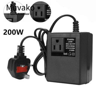 MUVAKO พาวเวอร์ซัพพลายแปลงแรงดันไฟฟ้า 220V 240V เป็น 110V 120V