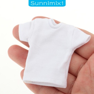 [Sunnimix1] ตุ๊กตาฟิกเกอร์แขนสั้น 1:12 ทรงหลวม แฮนด์เมด แฟชั่น สําหรับตุ๊กตา 6 นิ้ว