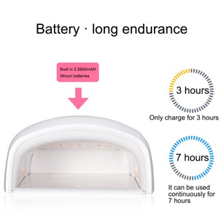 Wismar 48W ไฟคู่ไร้สาย LED UV เครื่องทําเล็บมือ ส่องไฟ