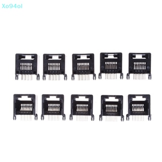 Xo94ol แจ็คเชื่อมต่อเครือข่าย PCB RJ11 RJ45 8P8C 10 ชิ้น