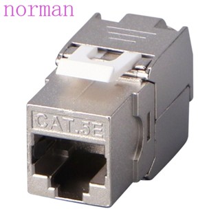 NORMAN อะแดปเตอร์โมดูลเครือข่าย โลหะผสมสังกะสี CAT.6A RJ45 Class 7 Class 6 RJ 45