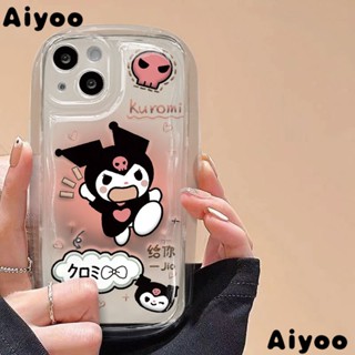 เคสโทรศัพท์มือถือ แบบนิ่ม ลาย Kuromi สําหรับ Apple 13 12 pins8 Xs11 pro✅ใหม่ เคสโทรศัพท์มือถือแบบใส กันรอยเปื้อน สําหรับ Iphone 14pro max 7 C5G6