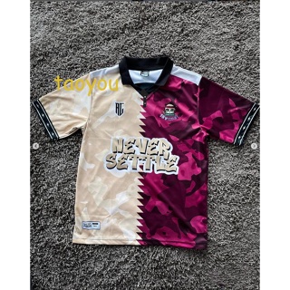 เสื้อกีฬาแขนสั้น ลายทีม Jersey RETRO COLLAR Jersey Blvckrose FULL SUBLIMATION 2023 สําหรับผู้ชาย และผู้หญิง 2023 V2