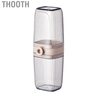 Thooth Travel Case  Transparent Cup Multi Functional for Traveling