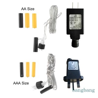 Bang US UK Power AA AAA สายเคเบิ้ลแบตเตอรี่ แบบเปลี่ยน 2x 3x AA AAA