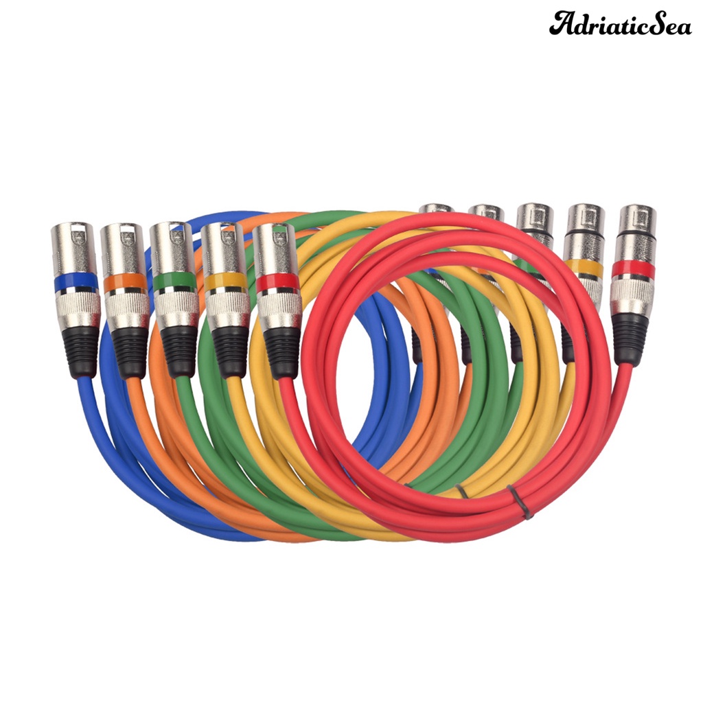 [COD] สายสัญญาณเสียง ป้องกันสัญญาณรบกวน 100/180 ซม. 3Pin XLR ตัวผู้ เป็นตัวเมีย สาย AUX สําหรับมิกเซอร์