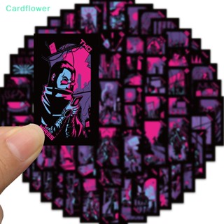 &lt;Cardflower&gt; สติกเกอร์ ลายไพ่ทาโรต์ Cyberpunk สไตล์วินเทจ สําหรับตกแต่งตู้เย็น โน้ตบุ๊ก กระเป๋าเดินทาง แล็ปท็อป DIY ลดราคา 72 ชิ้น