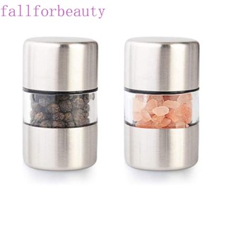 FALLFORBEAUTY เครื่องบดพริกไทย เครื่องปรุงรส ขนาดเล็ก สําหรับทําอาหาร เครื่องเทศ อาหาร