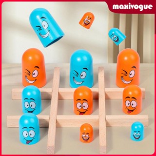 [Maxivogue] Tic TAC Toe Game Stacking Cup Game to Decoration Party Favors บอร์ดกลยุทธ์เพื่อการศึกษา ฝึกสมอง ปริศนา ครอบครัว เด็ก ของขวัญที่ไม่ซ้ําใคร