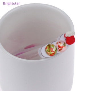 Brightstar ชุดคริสต์มาส แปรงขนตา ใช้ซ้ําได้ แปรงเขียนคิ้ว สําหรับต่อขนตา ใส แปรงขนตา แปรงแต่งหน้า ใหม่