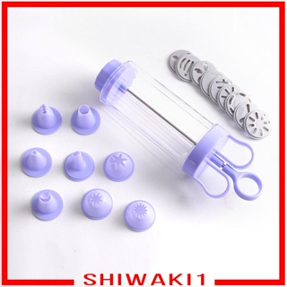 [Shiwaki1] อุปกรณ์กดคุ้กกี้ บิสกิต และหัวบีบ แบบโฮมเมด สําหรับตกแต่งเค้ก DIY