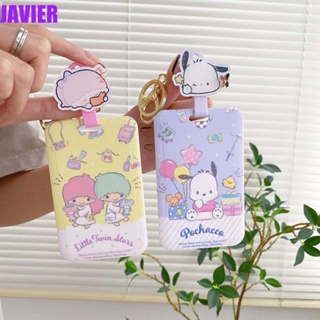 JAVIER กระเป๋าใส่บัตร บัตรเครดิต ลายการ์ตูน Cinnamoroll Dog Kitty Cat Bus แบบพกพา สําหรับเด็กผู้หญิง