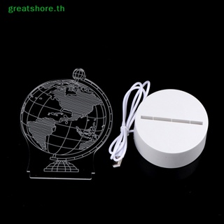 Greatshore โคมไฟกลางคืน LED รูปแผ่น 3D สร้างสรรค์ สําหรับตกแต่งบ้าน