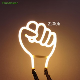 (Plusflower) ใหม่ หลอดไฟ LED 3V รูปกําปั้นเอดิสัน ยืดหยุ่น สําหรับตกแต่งปาร์ตี้คริสต์มาส DIY