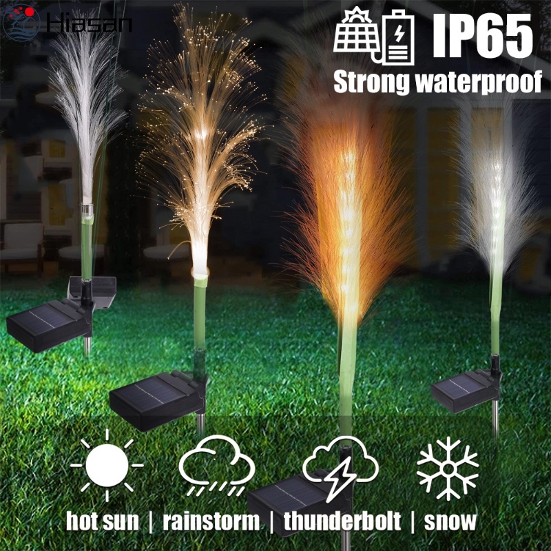 [Hot]Patio Garden Decorative Fiber Optic Night Lamps / Solar Powered LED Phathitas Lamp Pathway Light / Outdoor Waterproof Landscape Lighting Yard Trails / Solar Ground Lights