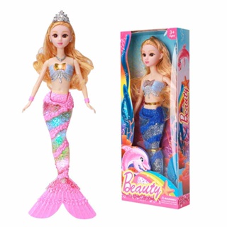 Doll Mermaid with Light-up Tail for birthday gift
