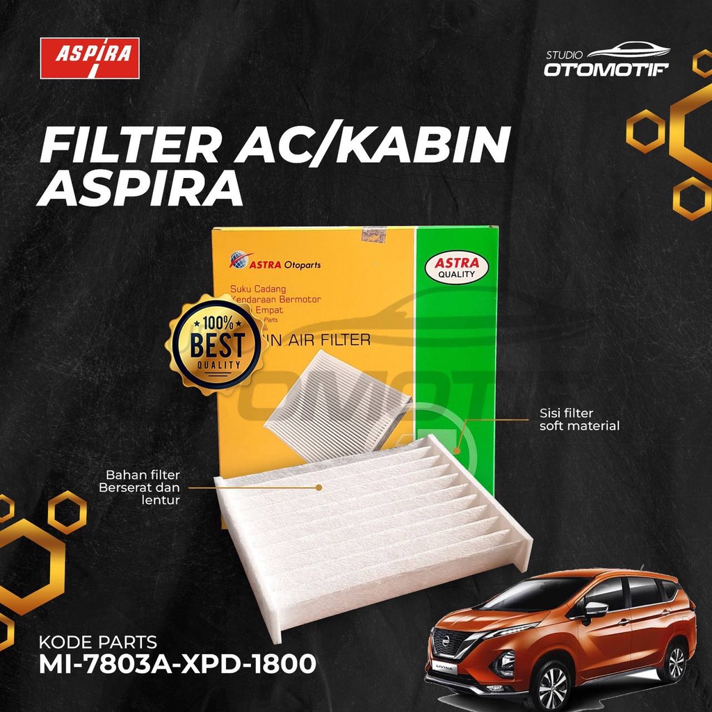 ASPIRA FILTER AC LIVINA 2019 CABIN FILTER MI-7803A-XPD