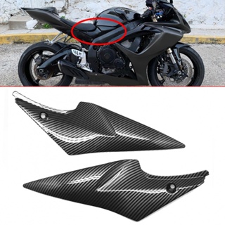 ฝาครอบถังแก๊ส ด้านข้าง คาร์บอนไฟเบอร์ สําหรับ Suzuki GSXR600 2 ชิ้น