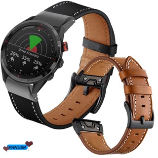 สายนาฬิกาข้อมือ สายหนัง สําหรับ Garmin Approach S62