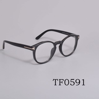 Tom FORD กรอบแว่นตา TF0591 กรอบแว่นสายตาสั้น แบบแบน