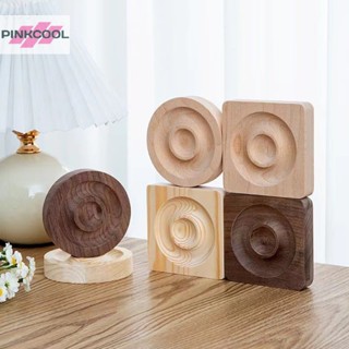 Pinkcool ถาดไม้ไผ่ธรรมชาติ สําหรับใส่เครื่องประดับ DIY