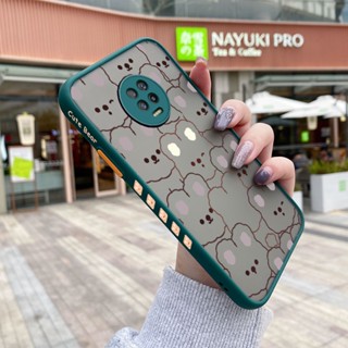 สําหรับ Infinix Note 7 X690 เคสการ์ตูนกระต่ายน่ารัก ขอบสี่เหลี่ยม ดีไซน์ใหม่ กันกระแทก เคสโทรศัพท์ซิลิโคนใส ฝ้า