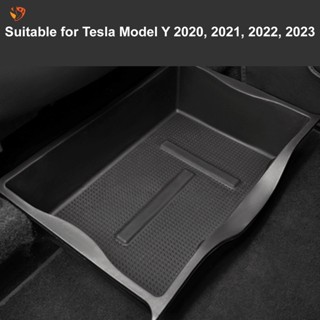 Ty กล่องเก็บของ ติดใต้เบาะนั่งรถยนต์ TPE สําหรับ Tesla Model Y 2020-2023