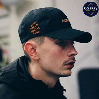 [CoraKay] หมวกเบสบอล ป้องกันสังคม แนวสตรีท ยุโรป อเมริกัน ฤดูร้อน สีส้ม เข้ากับทุกชุด สําหรับผู้ชาย 2023 ASSC