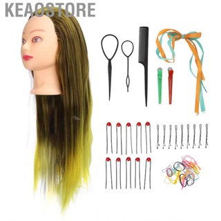 Keaostore Hairdressing Training Doll Head Safe Mannequin Practice Professional for Novice Academy