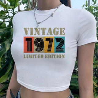 1972 เสื้อยืดครอปท็อป ลายมังงะ trashy gothic fairycore y2k yk2 สําหรับผู้หญิง