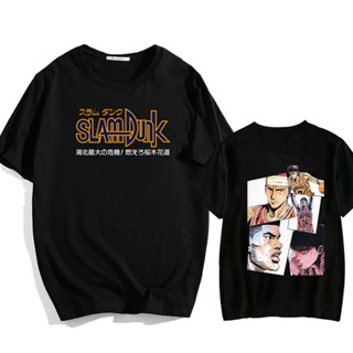 เสื้อยืด ขนาดใหญ่ พิมพ์ลายอนิเมะ Slam Dunk สไตล์ญี่ปุ่น สําหรับผู้ชาย ไซซ์ 4XL 5XL 6XL