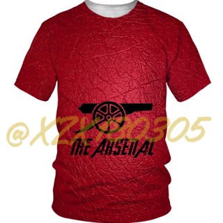 (ทั้งหมดในสต็อก Xzx180305) เสื้อแขนสั้น พิมพ์ลาย Arsenal Premier League 3D แห้งเร็ว คุณภาพสูง 18