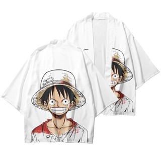 เสื้อคลุมกิโมโน คอสเพลย์ One Piece 3D สไตล์ญี่ปุ่น ฮาราจูกุ แฟชั่น สําหรับทุกเพศ