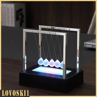 [Lovoski1] ของเล่นลูกตุ้ม วิทยาศาสตร์ นิวตัน พร้อมไฟหลากสี เพื่อการเรียนรู้เด็ก