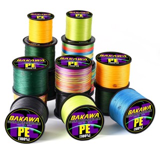 Bakawa สายเชือกถัก PE 300 ม. เป็น 1000 ม. 8 เส้น แข็งแรง 4 เส้น สําหรับตกปลาคาร์พ