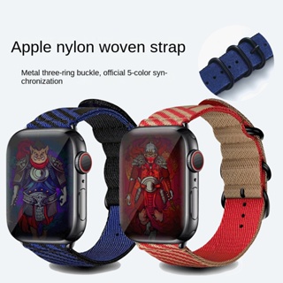 สายนาฬิกาข้อมือไนล่อน คละสี สําหรับ iWatch 44 มม. 40 มม. 49 มม. 45 มม. 41 มม. 38 42 มม. iWatch series Ultra 8 3 4 5 6 se 7