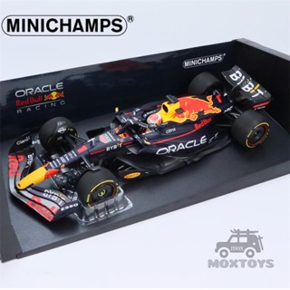 แชมป์ขนาดเล็ก 1:18 RB18 สีแดง สําหรับแข่งรถ #1 Max WINNER DUTCH GP 2022 โมเดลรถยนต์ Diecast