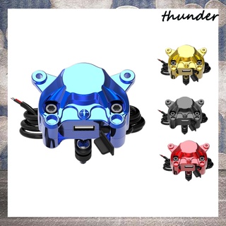 Thunder อะแดปเตอร์ซ็อกเก็ตชาร์จ USB 2A กันน้ํา สําหรับติดกระจกมองหลังรถจักรยานยนต์