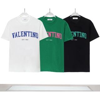 Vltn - เสื้อยืดแขนสั้นลําลอง ทรงหลวม แฟชั่นสําหรับผู้ชาย และผู้หญิง