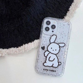 Yiki|เคสโทรศัพท์มือถือแบบนิ่ม TPU กันกระแทก ลายกระต่ายน่ารัก สําหรับ Motorola E32 E22 G73 G72 E13 2023 G53 G9 Play G23 G13 G22 G10 G30