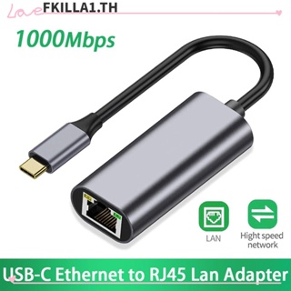 FACCFKI อะแดปเตอร์การ์ดเครือข่ายอีเธอร์เน็ต USB 3.1 อะลูมิเนียมอัลลอย