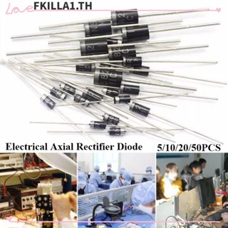 Faccfki ไดโอดเรียงกระแสไฟฟ้า 50V 200V 400V 600V 30V 40V 1N4007 10A10 1N5408 1N5819 4001 5822 5 10 20 50 ชิ้น