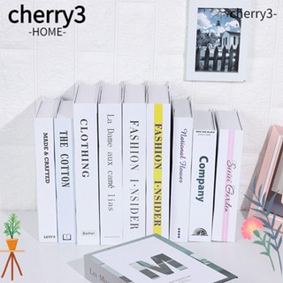 CHERRY3 กล่องหนังสือปลอม แบบนิ่ม พร็อพเครื่องประดับ สําหรับตกแต่งห้องนั่งเล่น