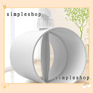 Simple วาล์วควบคุมอากาศ PVC แบบพกพา 75 100 150 160 200 มม.