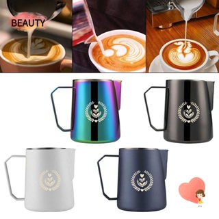 ❈BEAUTY❈ Kitchen Coffee Pitcher Espresso Latte Art Cream Maker Milk Frothing Cup Bar Jug Tool Stainless Steel Elegant Swan 600ml/20oz Barista Craft Milk Frothing Pitcher/Multicolor