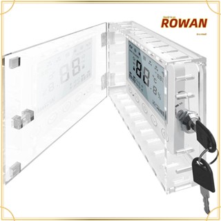 Rowans ฝาครอบเทอร์โมสตัท พร้อมตัวล็อก ขนาดใหญ่ ทนทาน ทําความสะอาดได้ สําหรับแผงควบคุมเครื่องปรับอากาศ