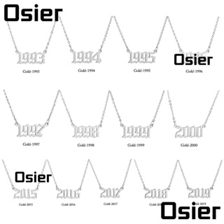 Osier1 สร้อยคอ สีทอง / เงิน วันเกิด พิเศษ สําหรับผู้หญิง