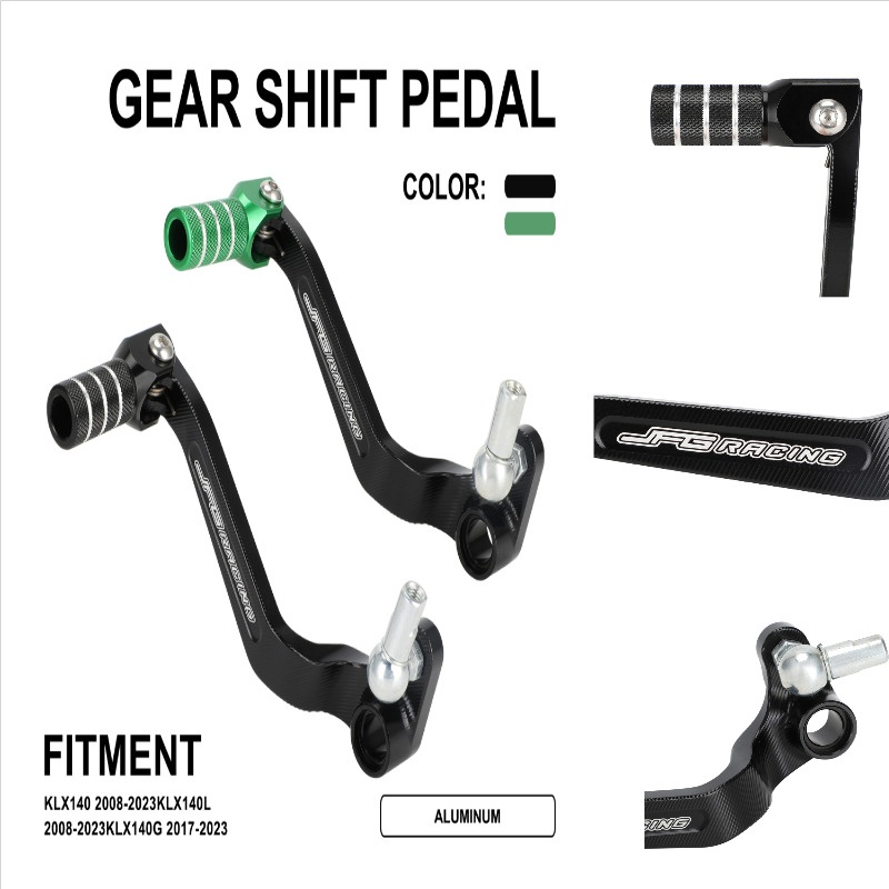 Jfg RACING รถจักรยานยนต ์ Shift Lever สําหรับ Kawasaki KLX140 KLX140L KLX140G CNC อลูมิเนียม