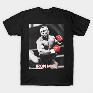 เสื้อยืดแขนสั้น ผ้าฝ้าย พิมพ์ลาย Iron Mike Tyson สําหรับชกมวยครบรอบ#39; s Size เสื้อยืดผู้ชาย SDF2FR30990 S-5XL